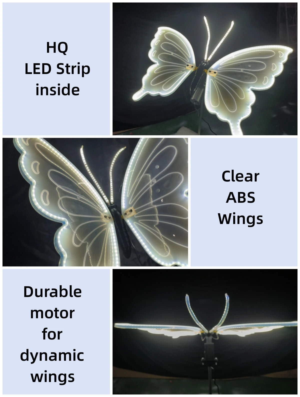 garden lights butterflies