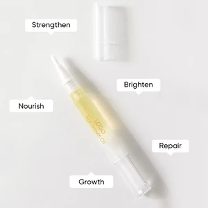 Oem Organic Biotin Nourish Vitamin E Strengthener Cuticle Oil Pen Nail Growth Oil for Brittle Peeling Breaking Thin Nails