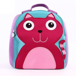 2026 New Kindergarten Kids School Bag Boys and Girls Cartoons Neoprene Animals Backpack Kids Backpack