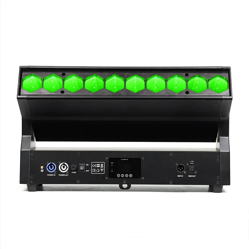 Lighting System For Stage 10*40W RGBW LED Wash Beam DJ Moving Bar Light Zoom DMX Event With Flight Case Set