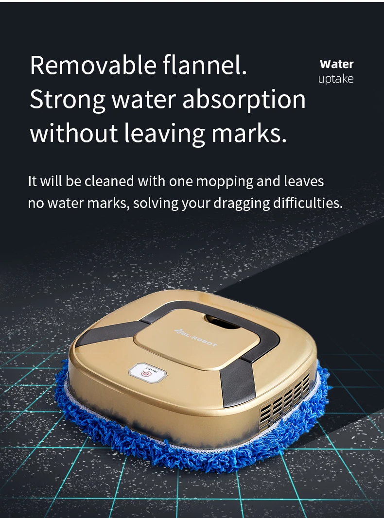 Smart Wireless Portable Electric Mop Robot Wet And Dry Child Lock