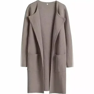Spot Wholesale European American for Autumn Winter Cross-border Women's New Comfortable Casual Vintage Polyester Poncho Lapel