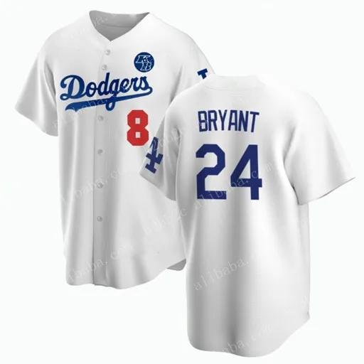 Wholesale 2022 New Los Angeles KB 8/24 BRYANT Blue White/Gold Baseball Jersey  Gold Program Jersey From m.