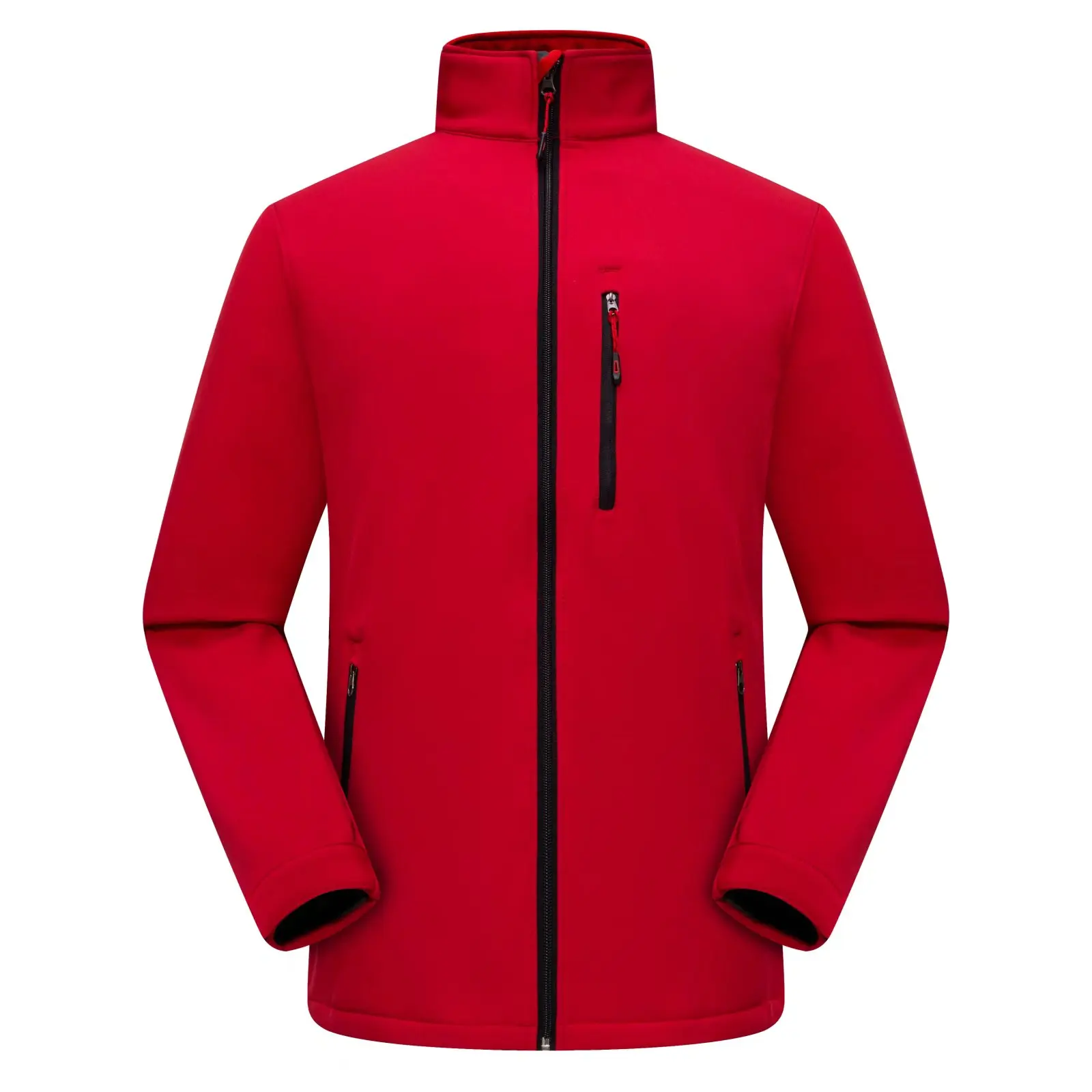 Customized Logo Printing Zipper Iguana Ski Corduroy Jacket Men