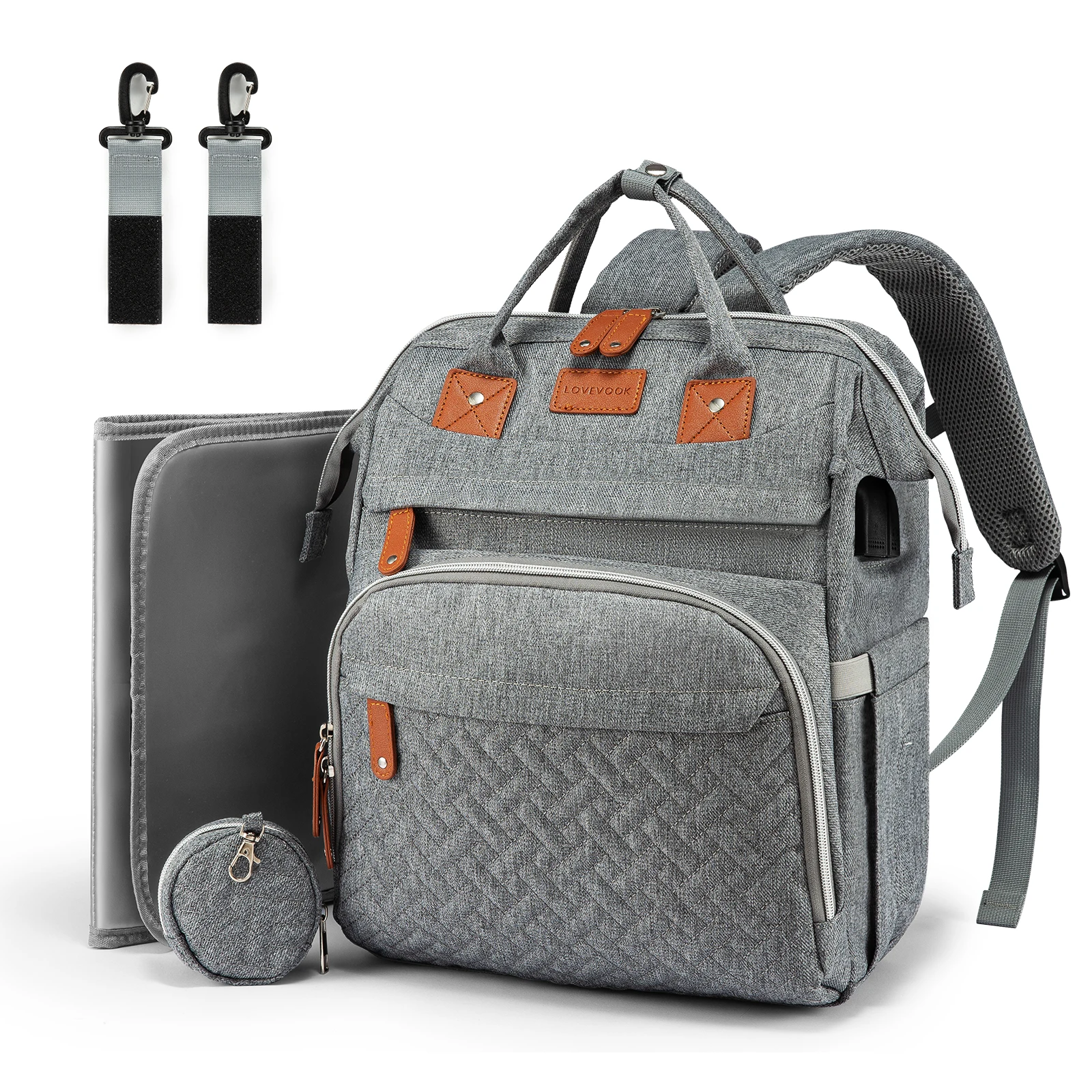 LOVEVOOK Baby Diaper Bag - Water Resistant & Multi-purpose display picture 1