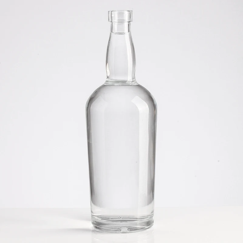 Custom Designed Printed 750ml Frosted Vodka Glass Bottles