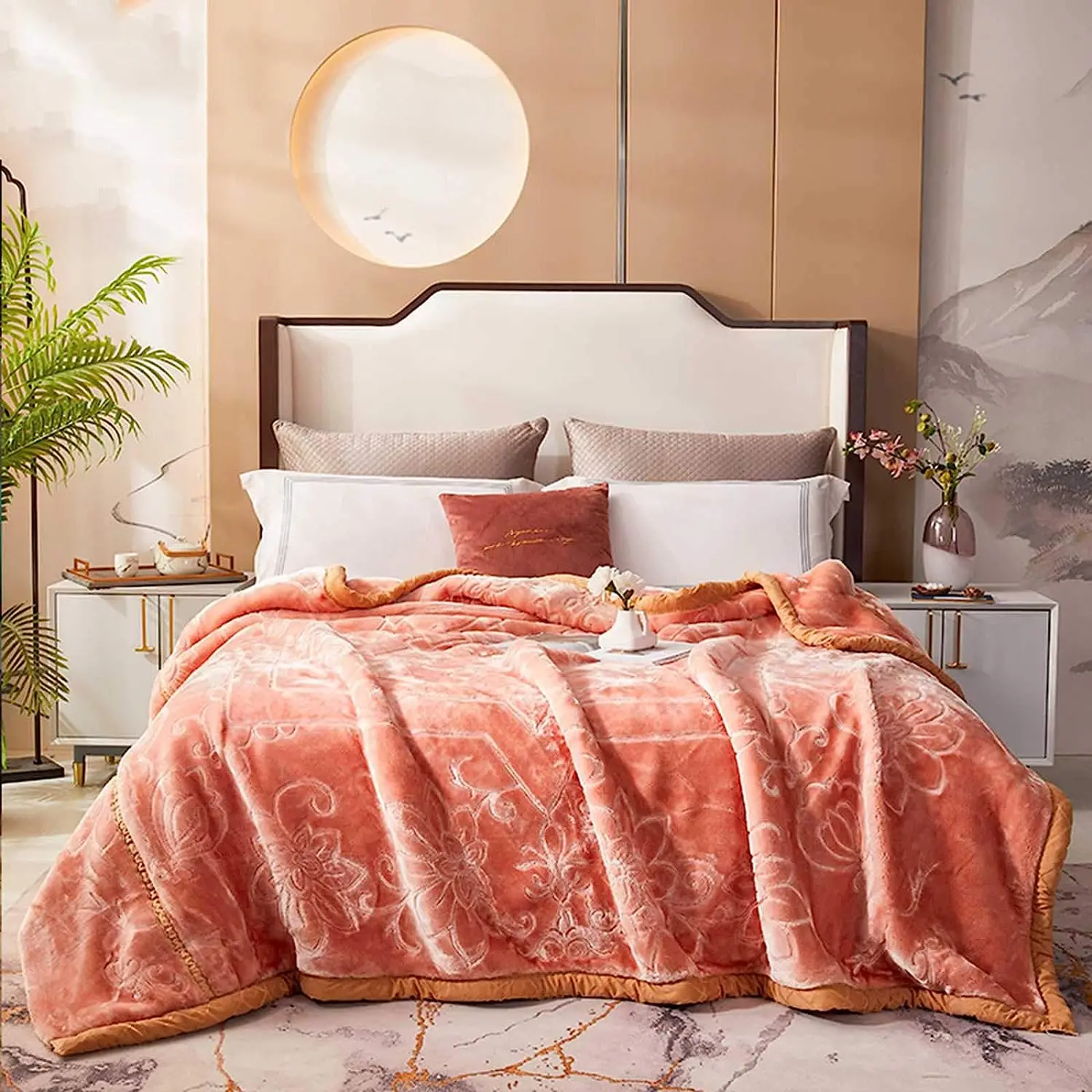 【新品未使用】MINK BLANKET ダブルサイズ 180×230cm Korean Mink Blanket Animal Printed - 4kg