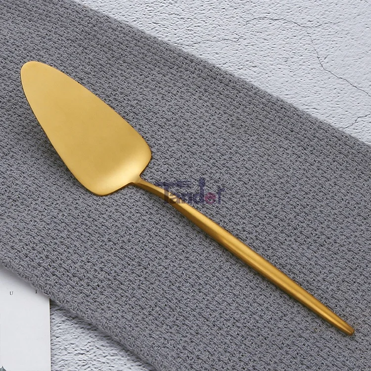 
 Набор золотых тортов из нержавеющей стали 18/8 оптом, профессиональный лопатный сервер  