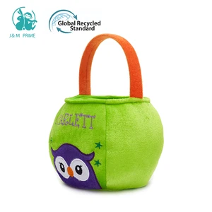 Pumpkin Treat Bucket Plush Pumpkin Halloween Basket