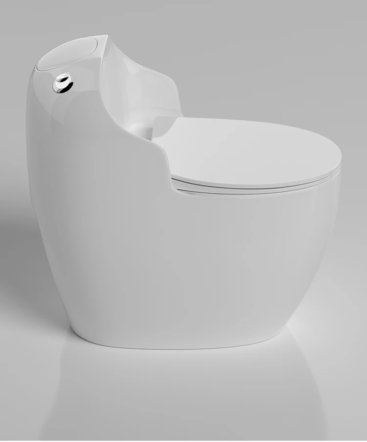 High end round shape modern hotel bathroom wc commode siphon flushing one piece ceramic toilet bowl supplier