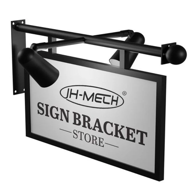 JH-Mech Custom Wall Mounted Twisted Arm Hanging Blade Carbon Steel Sign ...