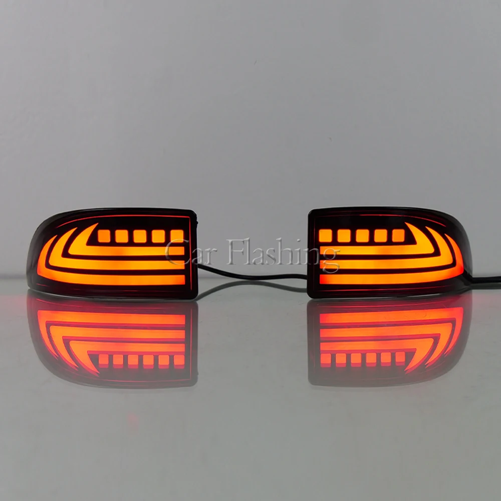 Rear Bumper Reflector Light Set For Lexus IS250 IS350 2006-2013 – Left & Right, Red, ABS