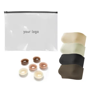 Seamless Padded Push-up Full Cup Strapless Anti-slip Strips Stretchy Bandeau Crop Tube Top Bralette with Nipple Covers