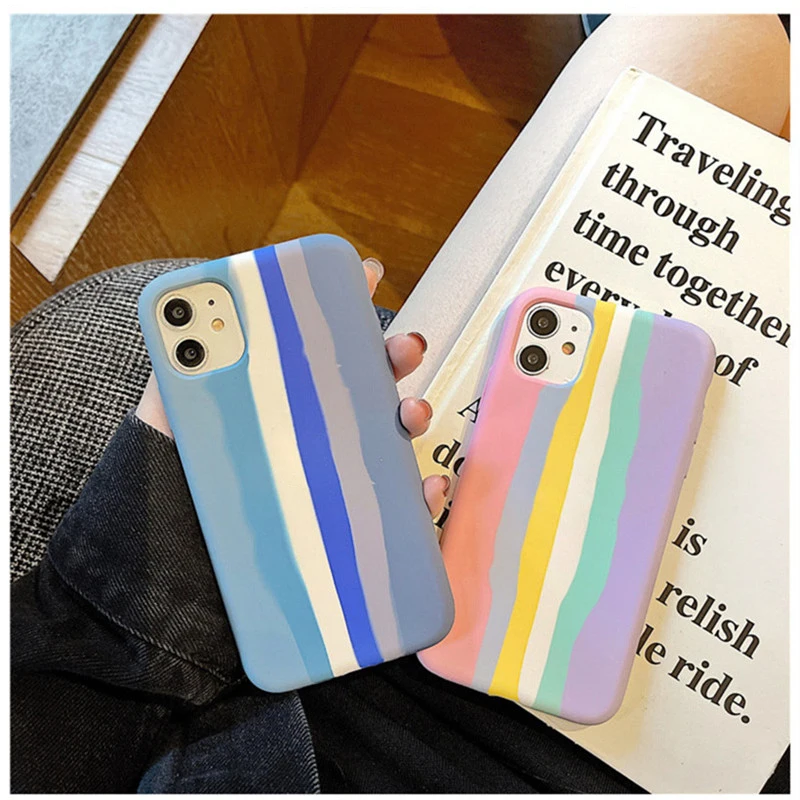 Silicone Case Apple Rainbow 6, Rainbow Mobile Cover
