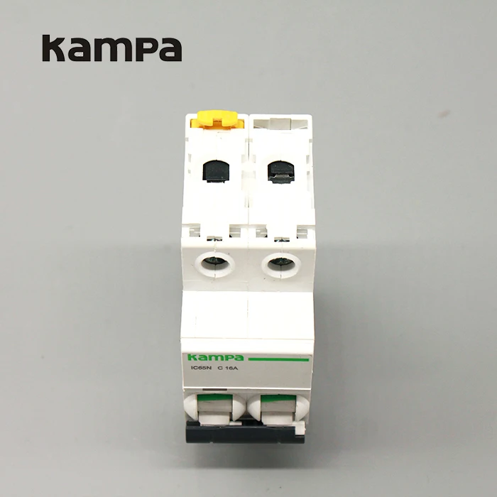 2P 63Amp Magnetic miniature circuit breaker C63 mcb manufacture