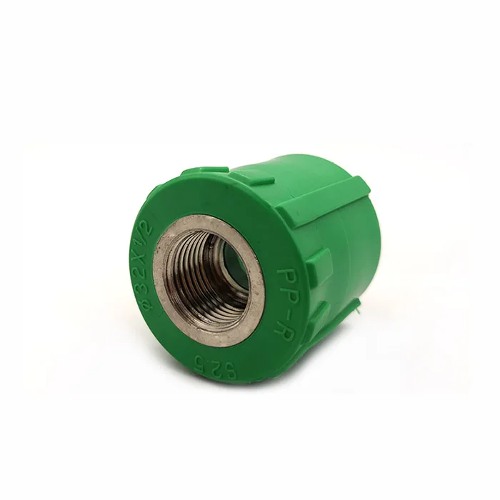 Green Color Plastic ppr female socket 63mm pipe fittings