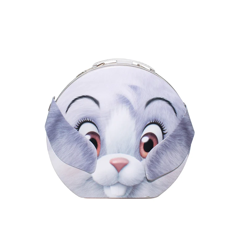 Custom Rabbit-Shaped Iron Tin Can for Food Packaging Rectangle Metal Box for Cookies Chewing Gum Cake Candy