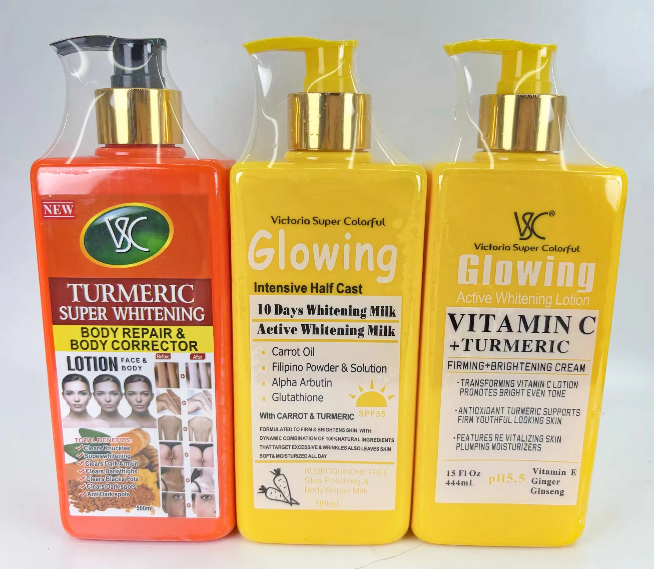 Crème Visage éclaircissante Au Curcuma Et Vitamine C - Anti-tâches 60g, Peau Claire