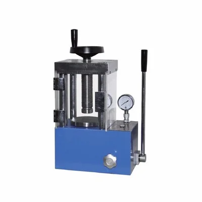 24T Lab Small Manual Powder Hydraulic Press Machine With Optional Digital Gauge