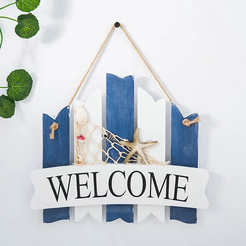 Source Welcome Sign Porch Decor Wooden Nautical Decoration Wall ...
