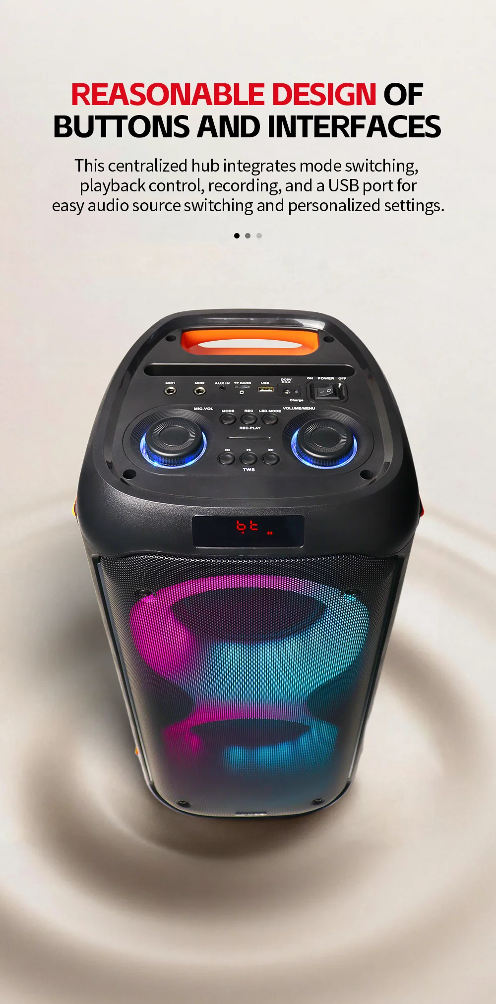 Microlab PT602W 40 Watt Bluetooth Party Speaker