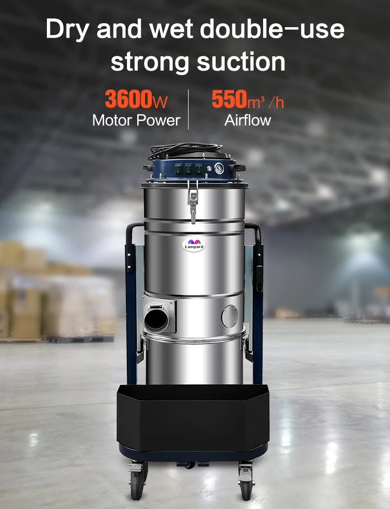 Industrial 3600w Vacuum Concrete Cleaner For Floor Grinding Buy