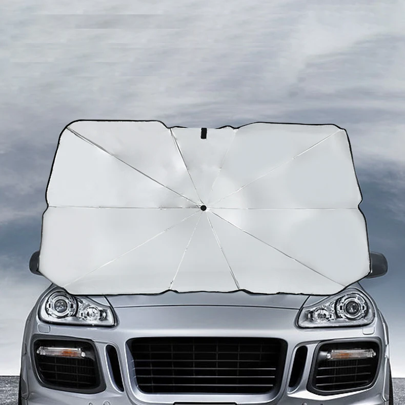 Protection Alloy Car Sunshade Umbrella Car Windshield Sunshade Cover