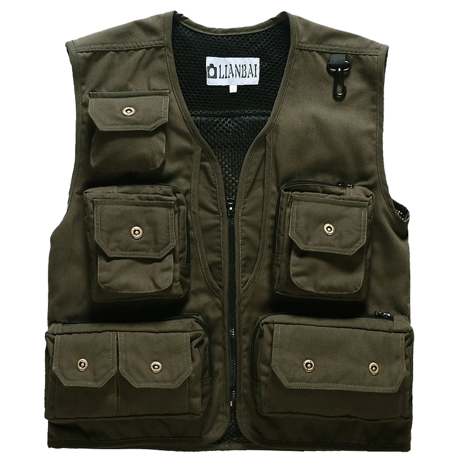 Gilet De Pêche Pour Homme Sans Manches Léger Multi-Poches - Respirant Pour Photographie, Safari Et Activités Extérieures