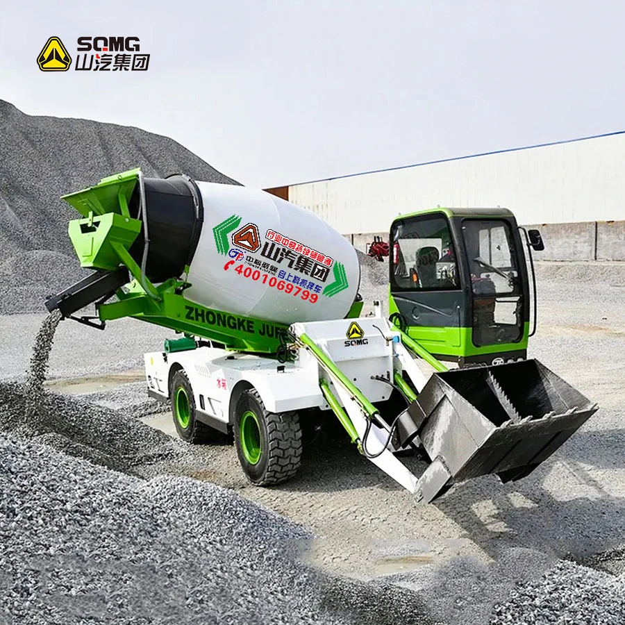 China Mobile 4 Cubic Meters Autoconcrete Make Ciment Mini Self Loading Concrete Mixers Truck With Pumping