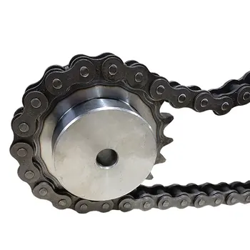 Factory manufacture supply 08B single and double row roller chain sprockets and chain bicycle sprockets