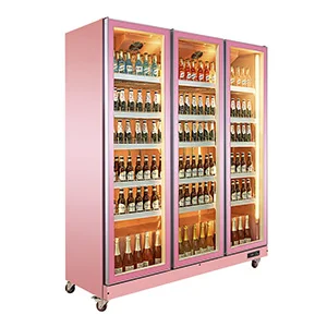 pink beer refrigerator