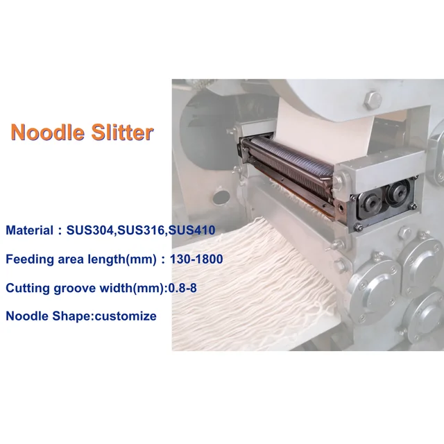 CNC Machining Precise Fresh Ramen Noodle Cutter with Wavy Shaper for Taiwan Instant Ramen Noodle Maker