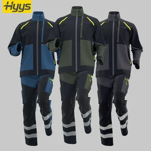 High Quality Mining Rip-Stop Workwear Safety Reflective Strips Machining Tear-Resistant Work Clothes Uniforms