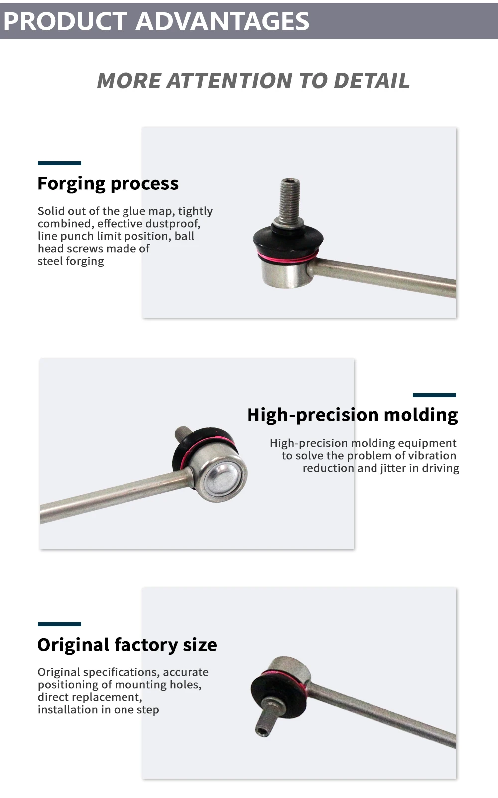 Meileng 51325-T00-T01 Car Stabilizer Link for Honda Fit 2020