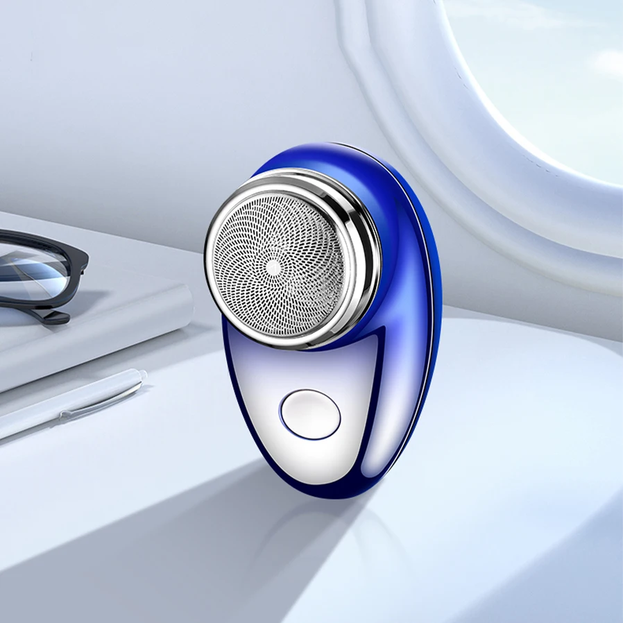 USB Power One-Blade Portable Magnetic Hair Trimmer Rotary Electric Shaver for Men for Household RV Hotel Use supplier