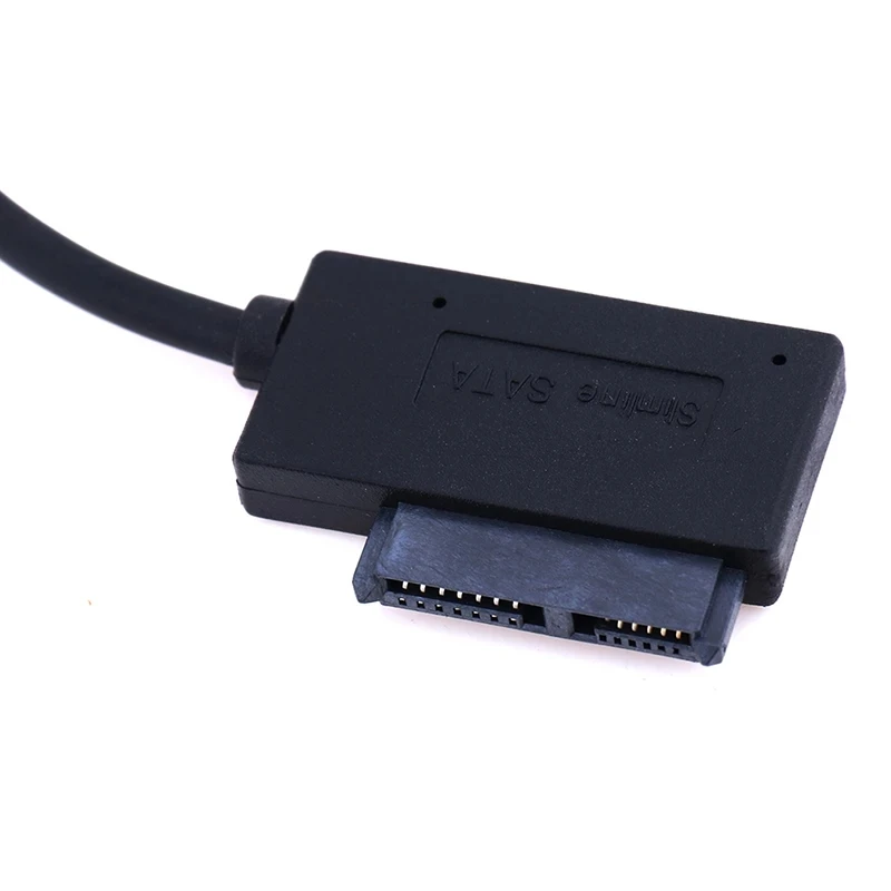 Slim SATA Cable USB 2.0 To 7+6 External Power For Laptop SATA Adapter