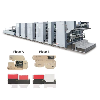 Jy-1650 Double Piece Folding Gluing Cartooning Machines Automatic Cardboard Folder Gluer Machine