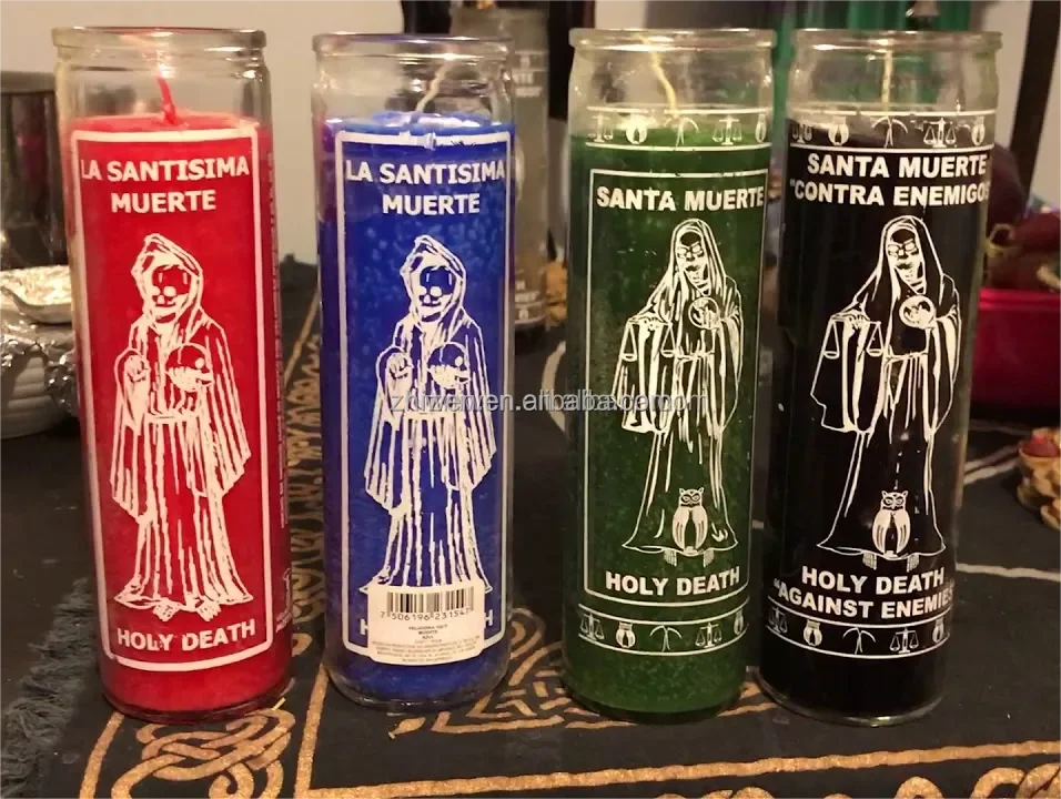 Holy Death Santa Muerte 7 Day Candle White Unscented Carton Easter