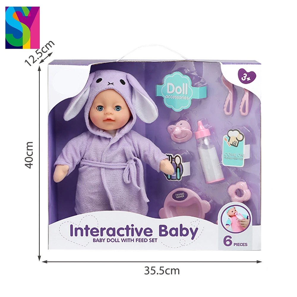 SY Doll Sets With Ic Interactive Baby Doll for Kids  Feed Set and Sound Doll Set Toy