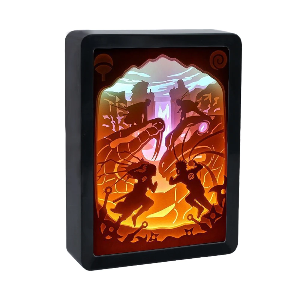 Custom 3D Anime Light Box Lamp - LED Nightlight for Boys Room