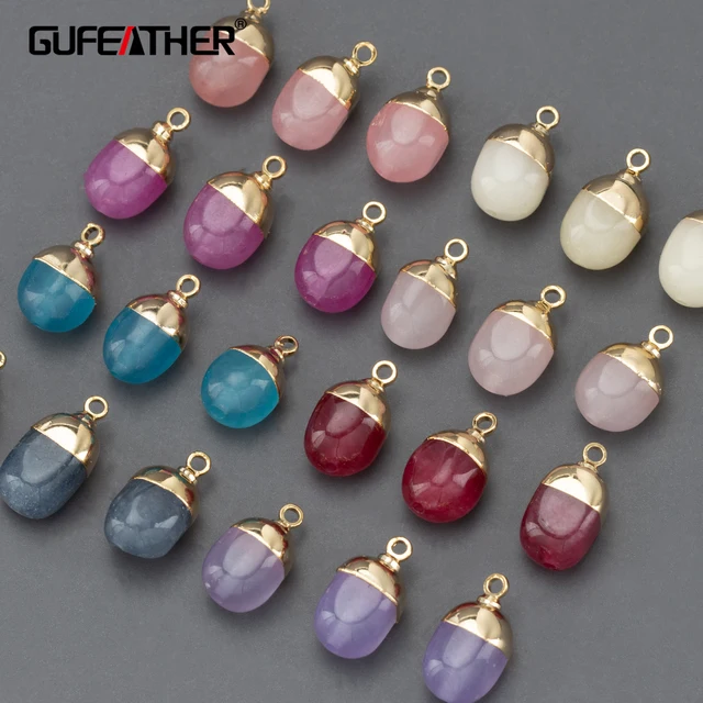 MA43    jewelry accessories,nickel free,18k gold plated,copper,natural stone,making findings,diy pendants,6pcs/lot