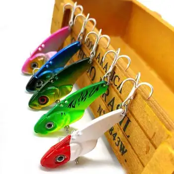 3D Eyes Sinking Metal VIB Bait for Marlin Tilapia Bream Printed ABS Perch Barracuda Crank Cherry for Ice Fishing River Printed – Metal Jig – view 4