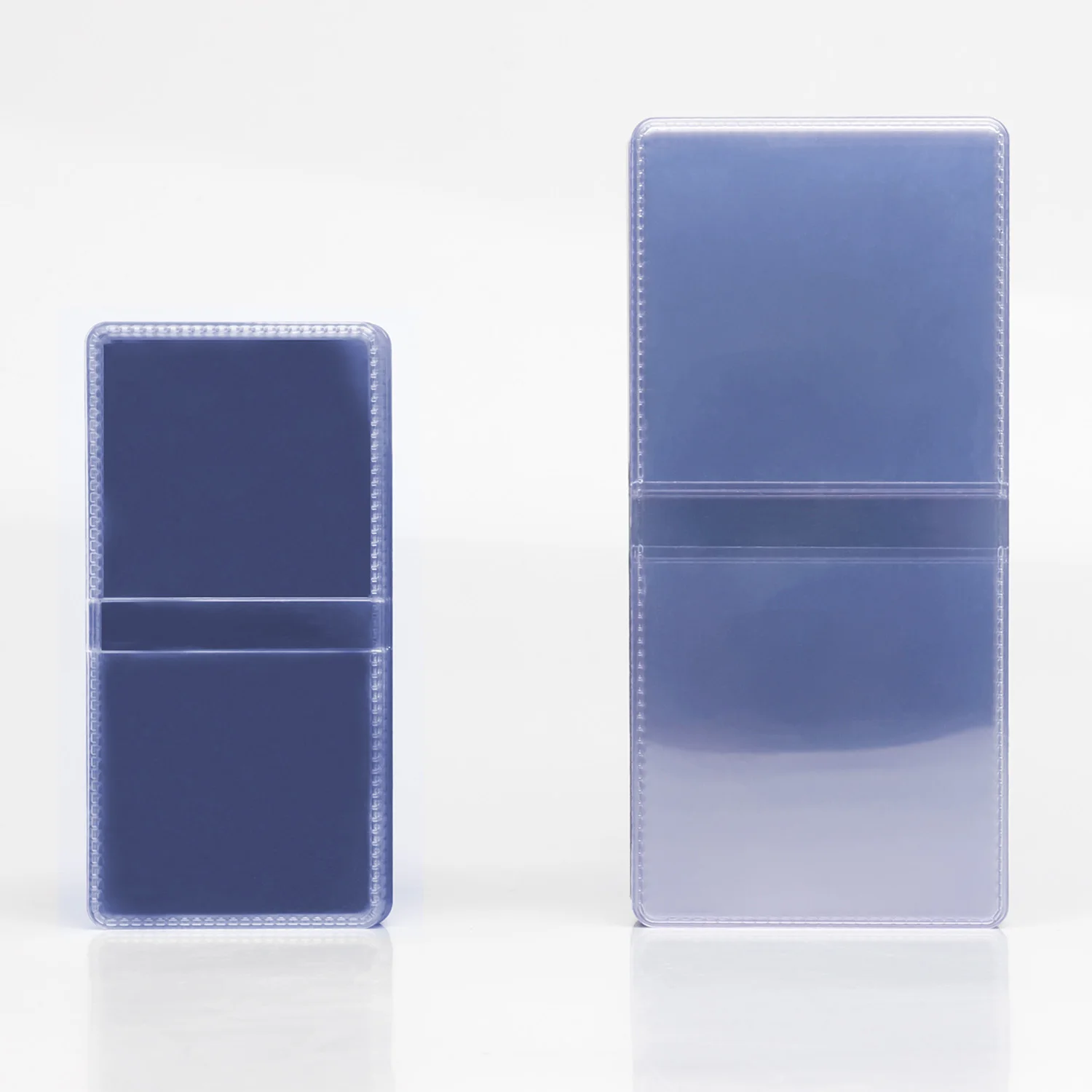 도매 맞춤형 2x2인치 두 개 포켓 비닐 동전 플립 수납 홀더