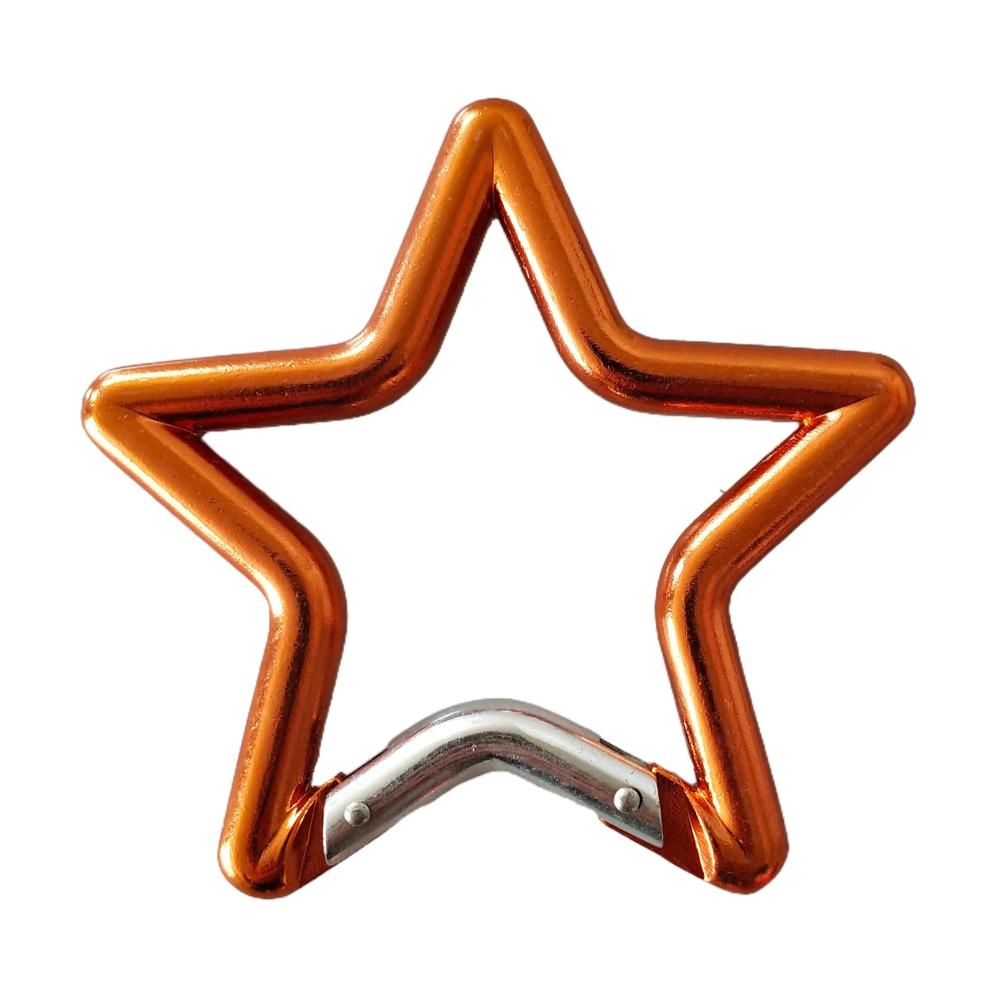 Custom Laser Engrave in All Regular Colors Instant Shipping Aluminum Alloy Promotional Keychain Star Carabiner Keychain