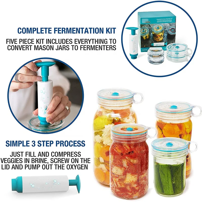 広口メイソンジャー用発酵キット Amazon.co.jp: JILLMO 発酵キット 広口メイソンジャー用 – エア