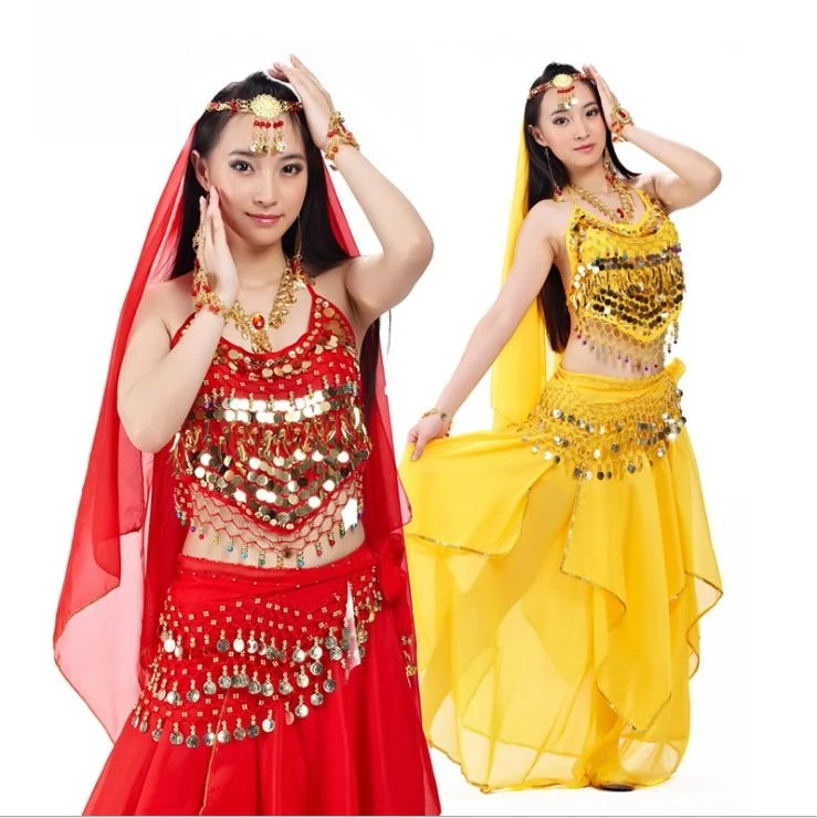 
 Женский костюм для танца живота, костюм из пяти предметов  