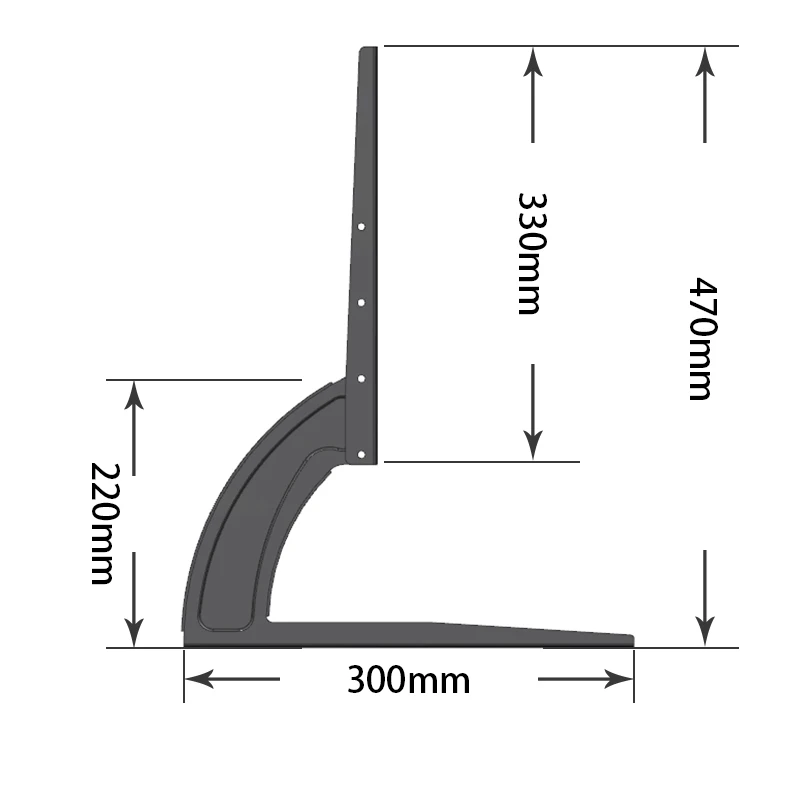 TV Table Display Height Adjustable Stand Wall Mount for Large Flat Screen LED LCD TV Floor Desktop Mounting Metal Stand Bracket