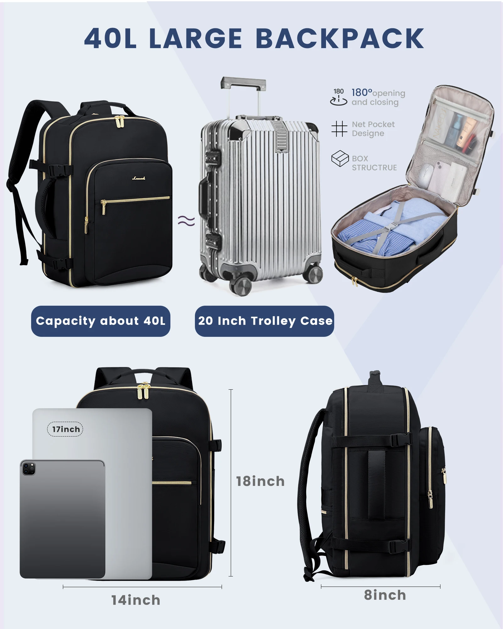 65 liter travel backpack Tripole Walker 65 Litre Rucksack for Trekking and Travel