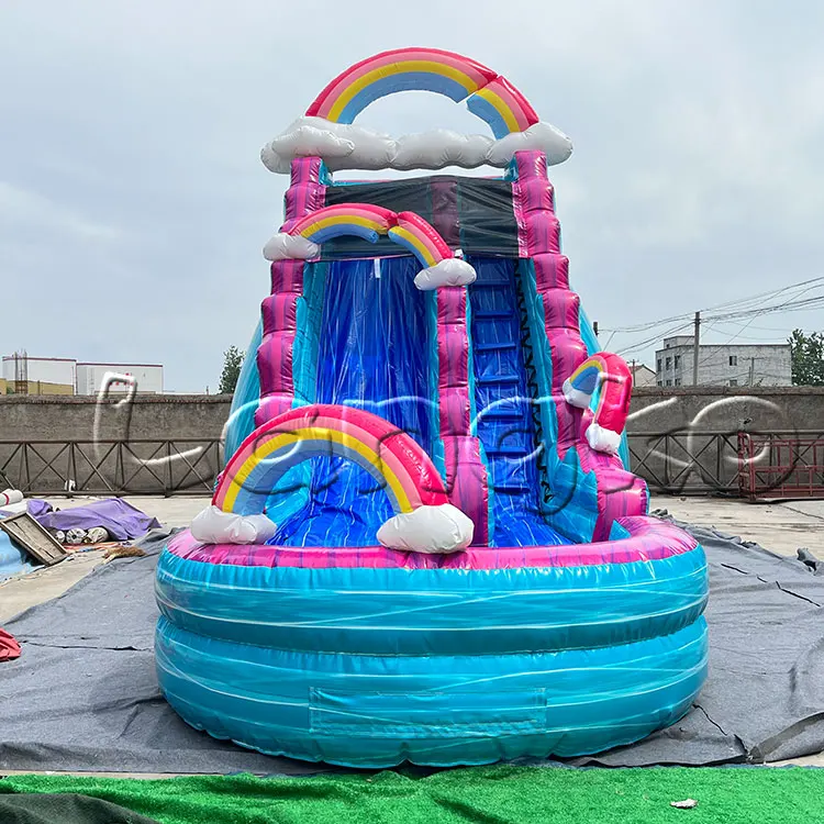 Rainbow Water Slide 21ft Imperfect Rainbow Water Slide AZ Jolly
