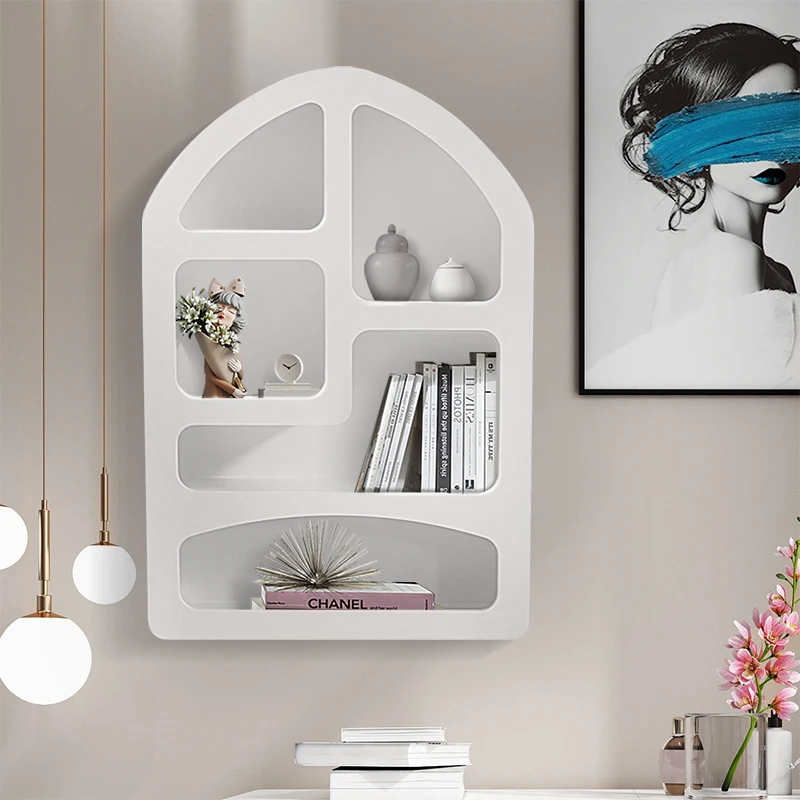 Innova Arch Nordic White Console Hallway Simple Wood Cabinet Decorative Storage Display Cabinet for Living Room